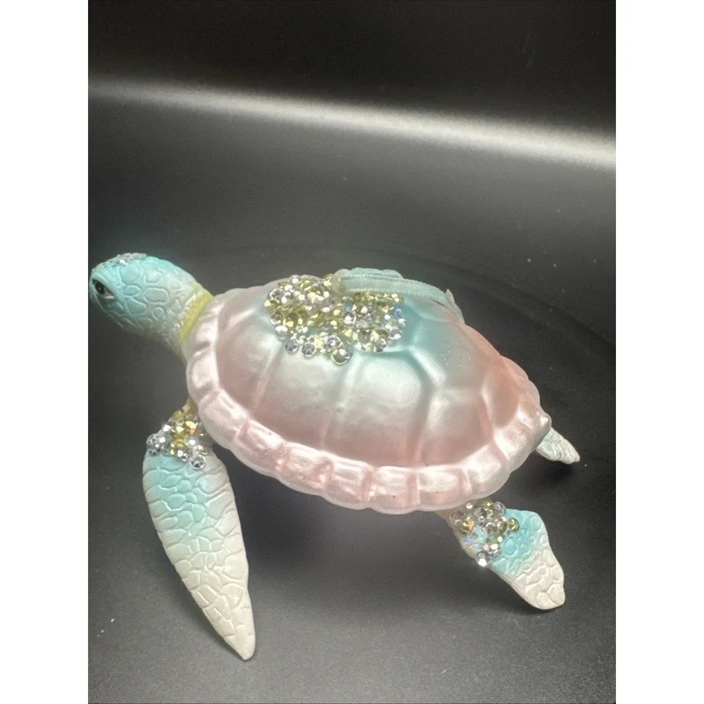 Glass Christmas Ornament Ocean‎ Beach Sea Turtle